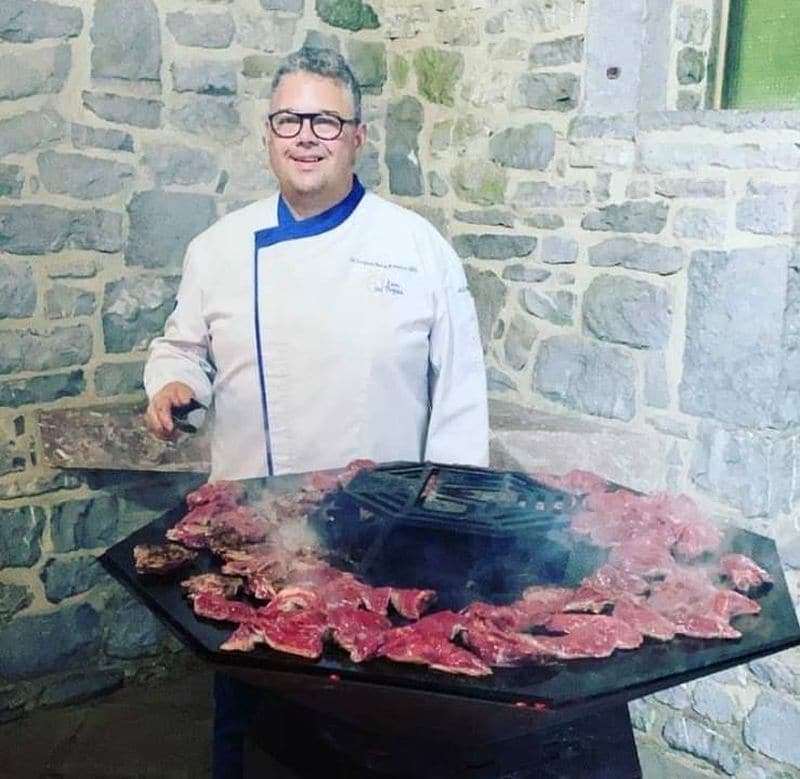 Steven Ramon avec sa plancha