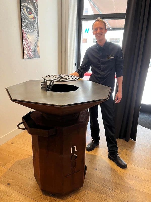 Steven Ramon avec sa plancha