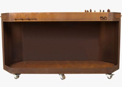 Plancha avec servante intégrée - face