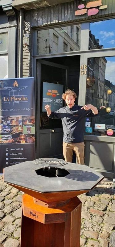 Steven Ramon avec sa plancha